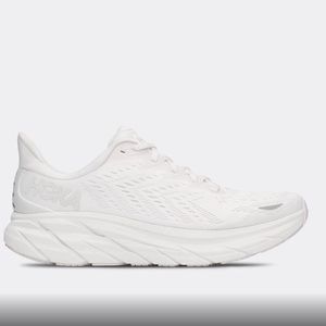 Hoka Women's Clifton 8 Runner in White size 5.5